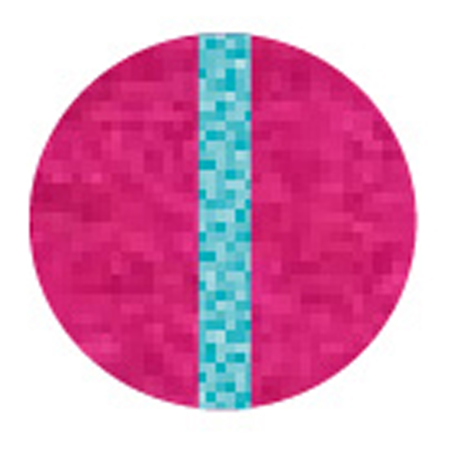 pink/turquoise